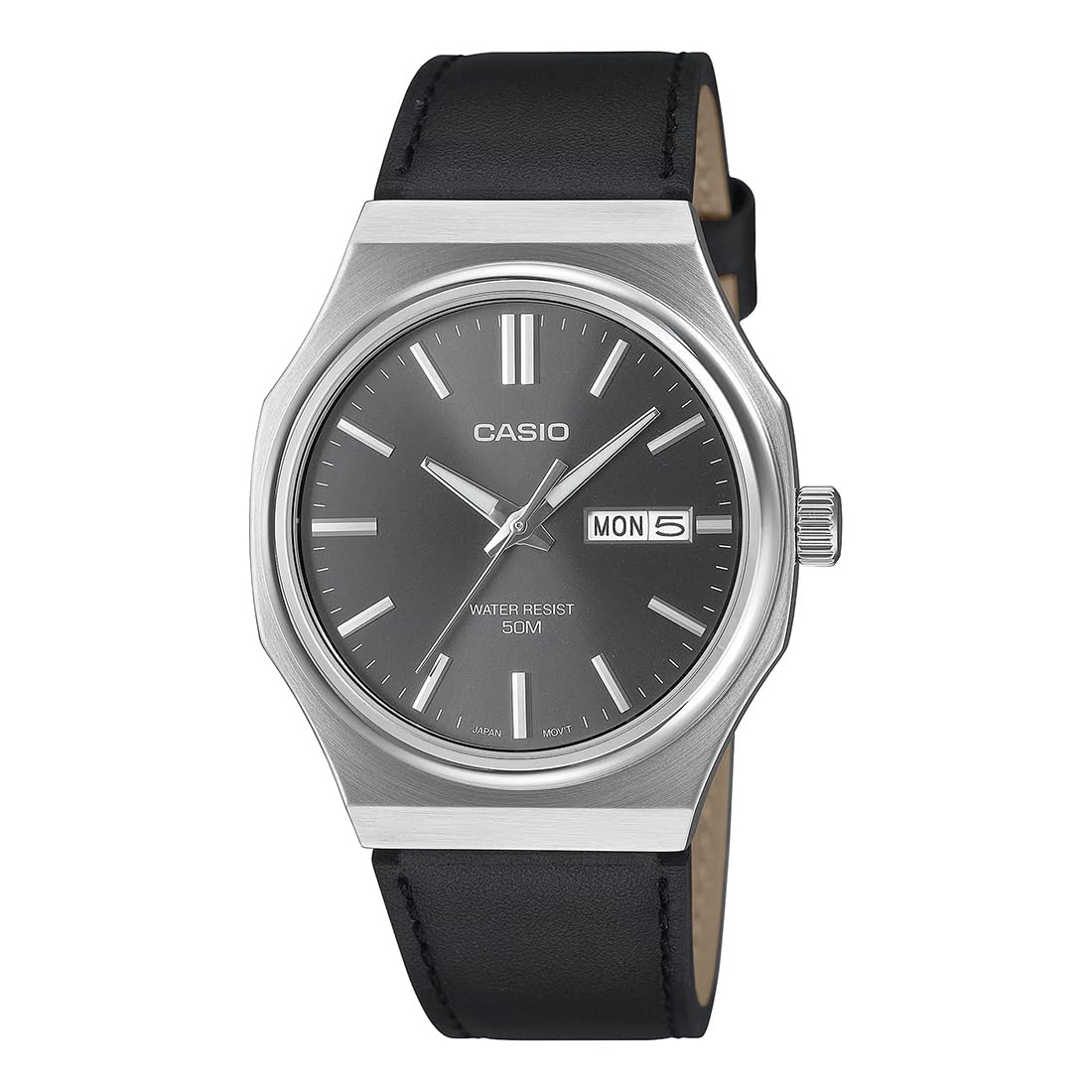 Casio Enticer Grey Dial Watch - Urban Men's Style
