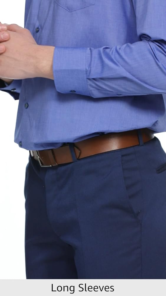 Van Heusen Solid Formal Shirt Men Full Sleeves Slim Fit - Image 4