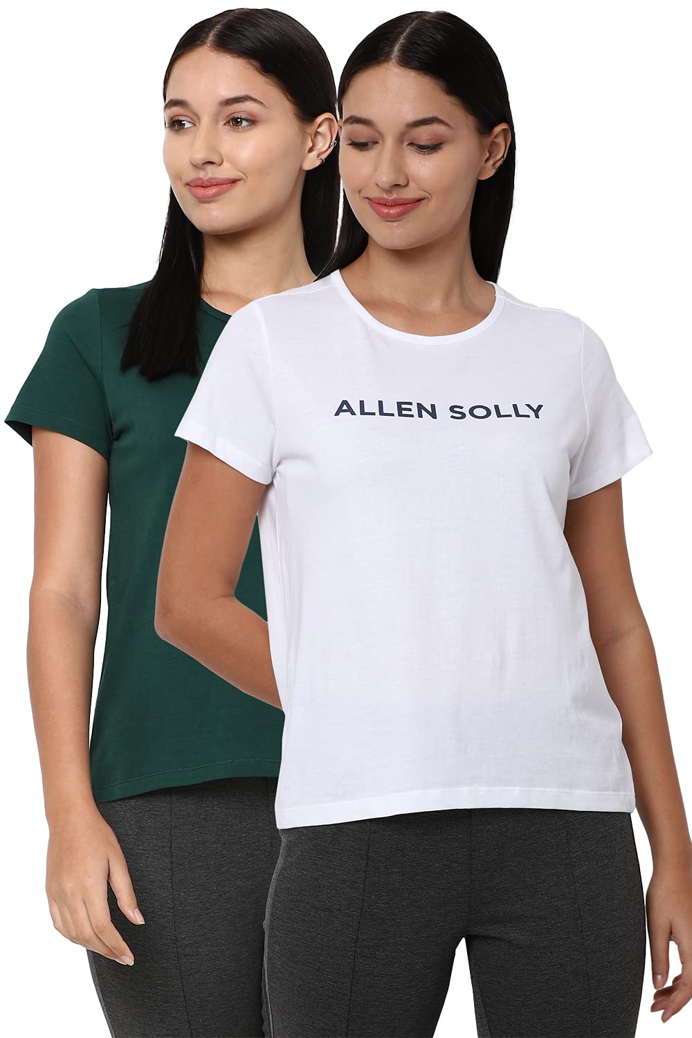 Allen Solly Teal T-Shirt 2-Pack Women's Regular Fit XXL