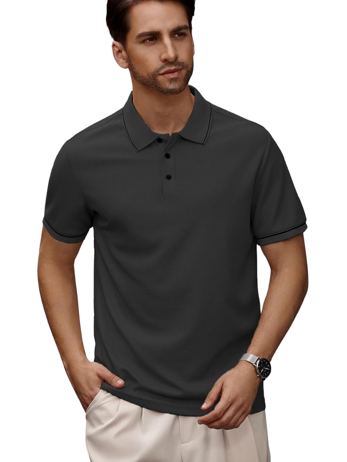 Leriya Fashion Men's Polycotton Regular Fit Casual Stylish Latest | Half Sleeve Polo T-Shirt - Authentic Leriya Clothing | UrbanThreads