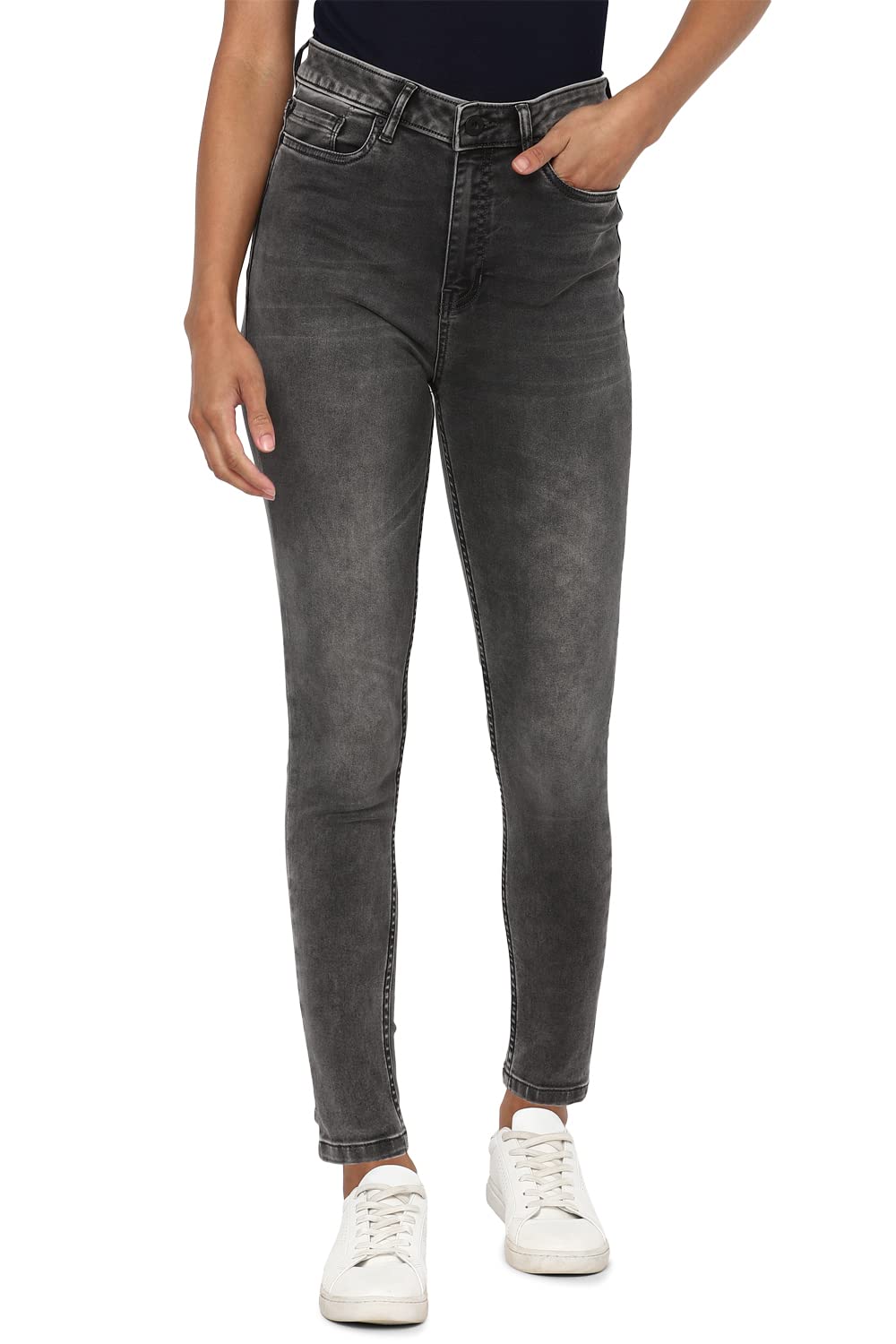 Allen Solly Women's Skinny Fit Mid Rise Jeans