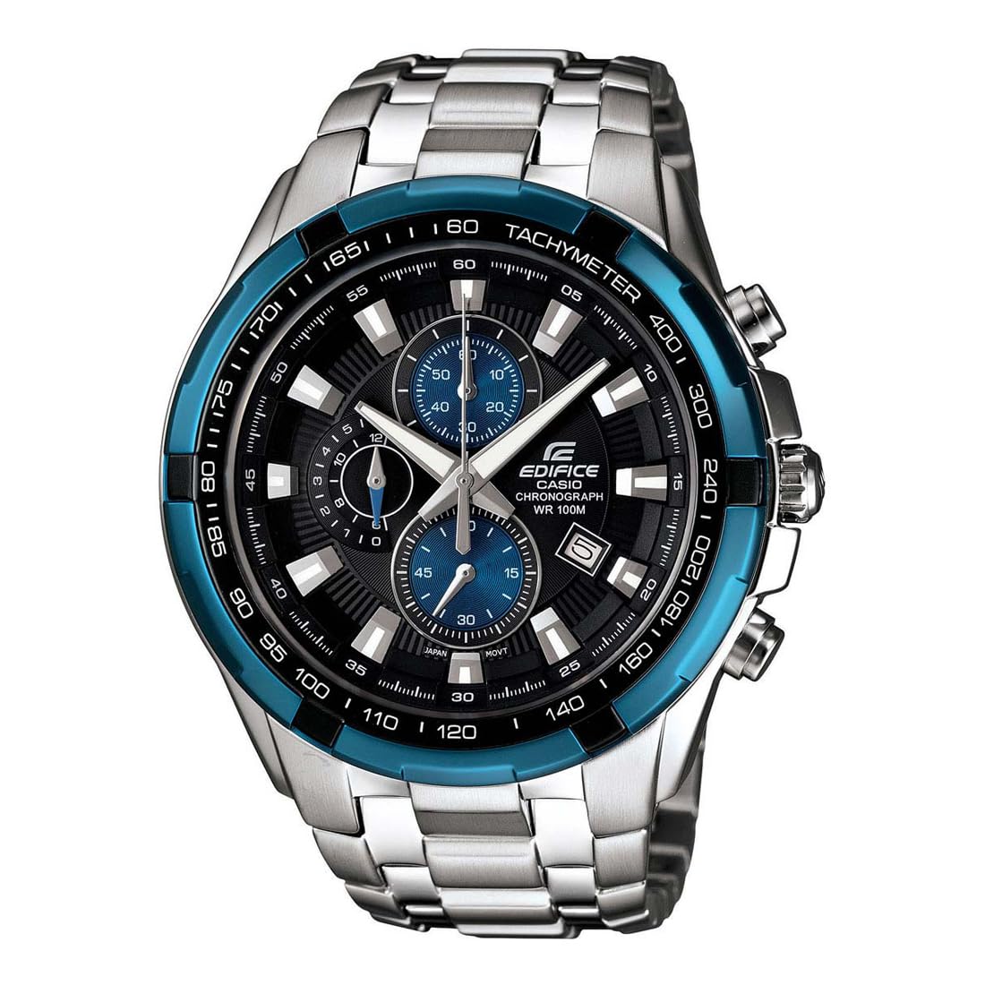 Casio Edifice Black Silver Chronograph Watch