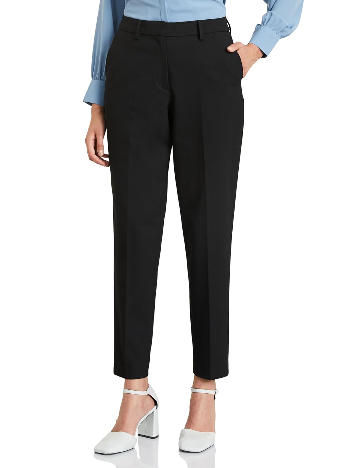 Symbol Women's Slim Fit 4-Way Stretch Formal Trousers