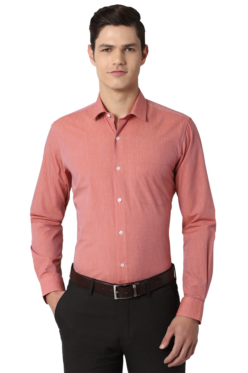 Peter England Men's Cotton Regular Fit Shirt