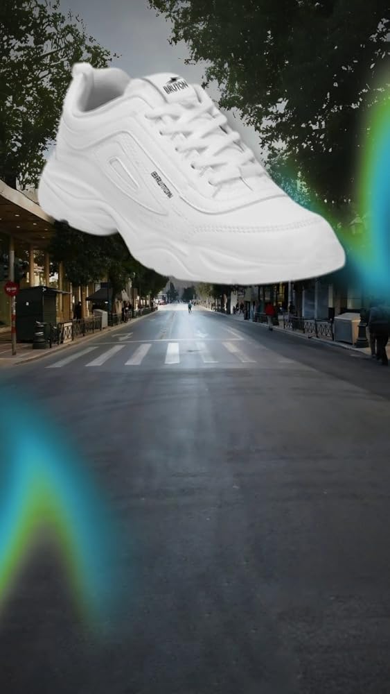 BRUTON EVA Lite Sport Shoes Running Shoes for Men- White - Authentic BRUTON Footwear | UrbanThreads - Image 4