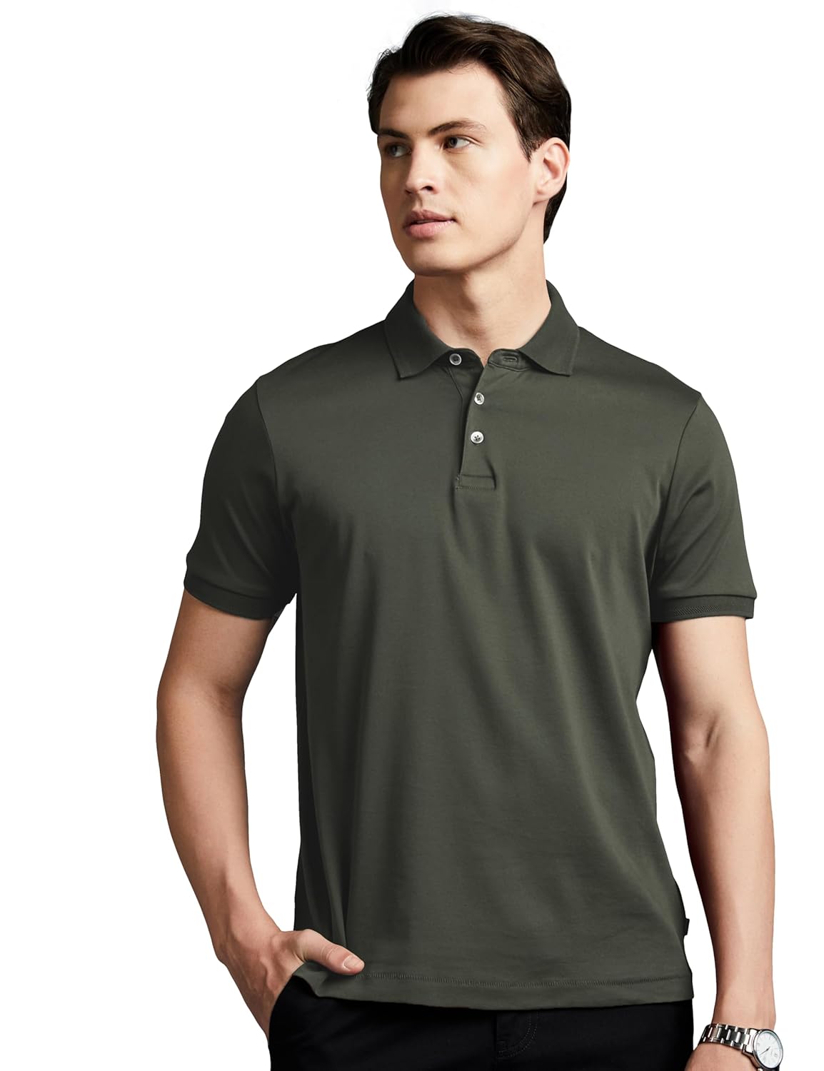 Symbol Men's Solid Classic Polo T-Shirt Regular Fit