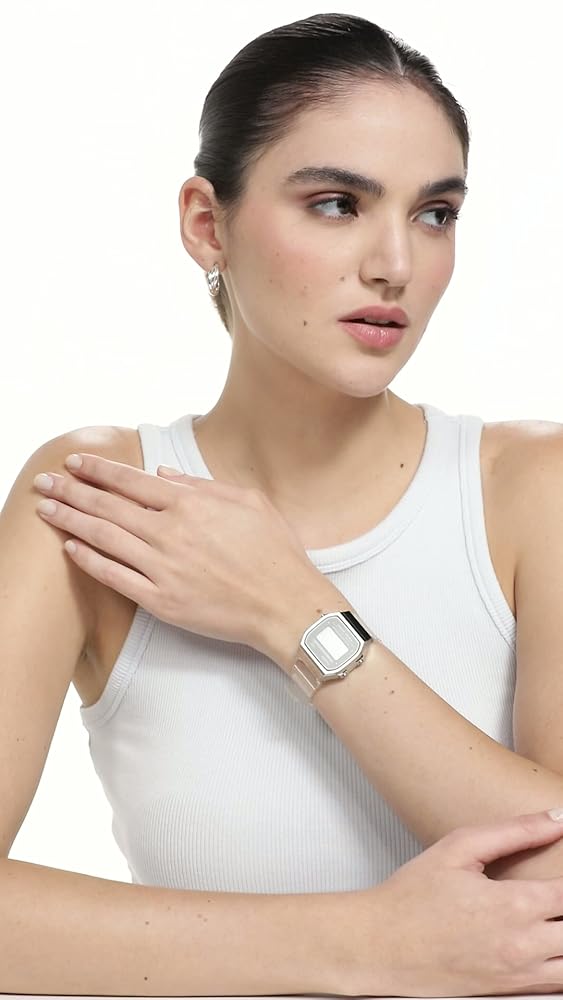 Casio Vintage Digital Watch Black Transparent 80s Retro - Image 3