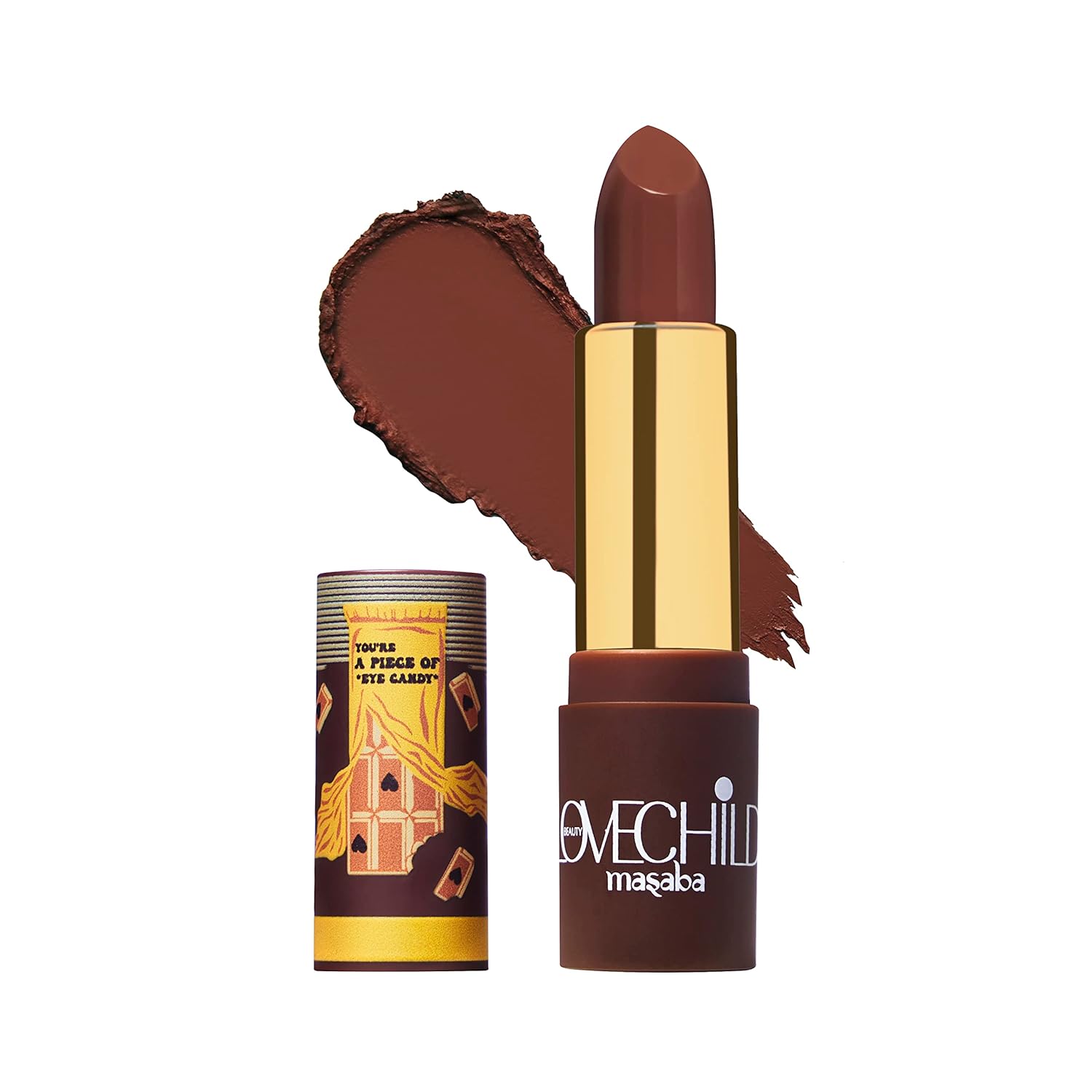 LoveChild Masaba Barfee Luxe Matte Lipstick Chocolate Brown