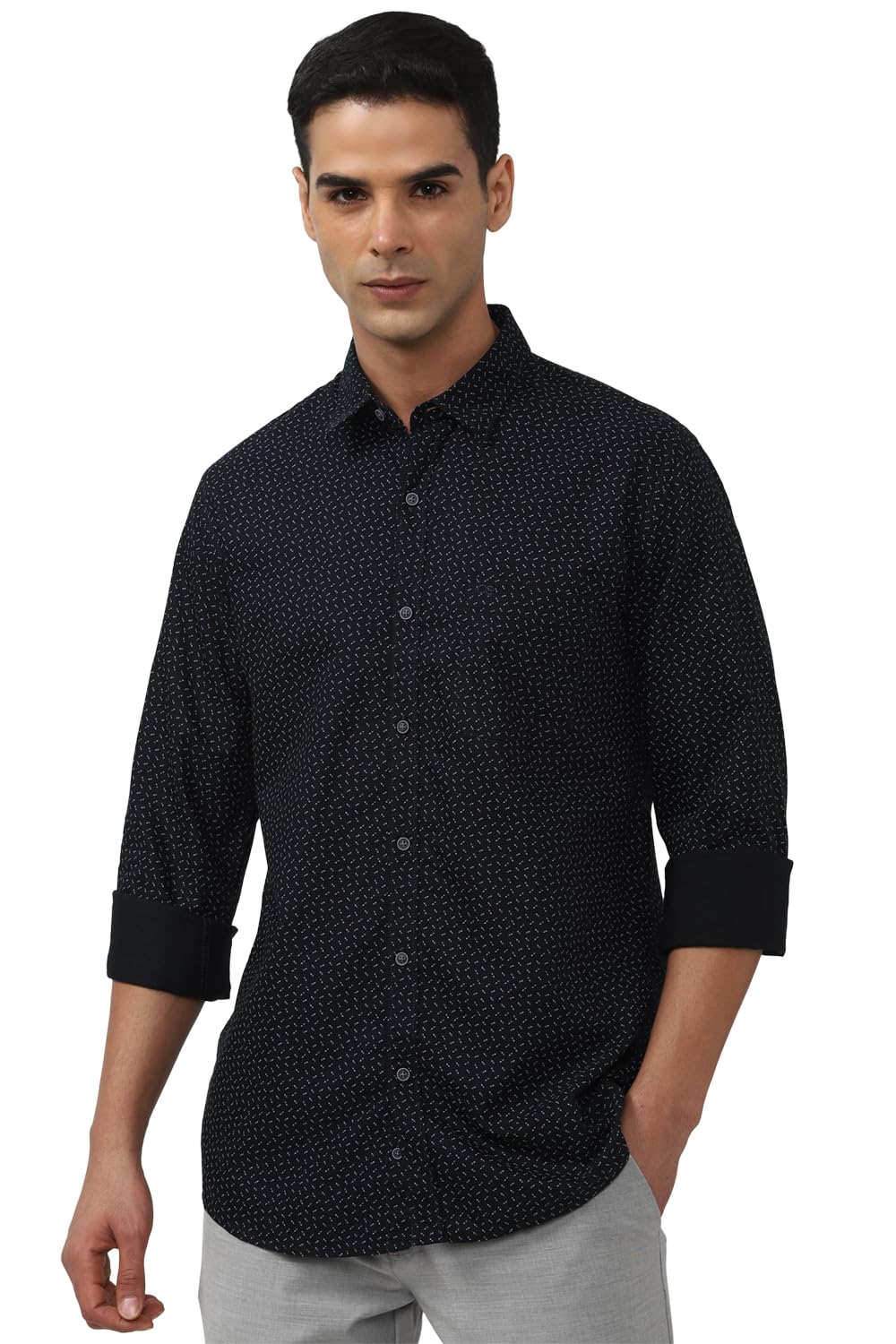 Peter England Men's Cotton Regular Fit Shirt