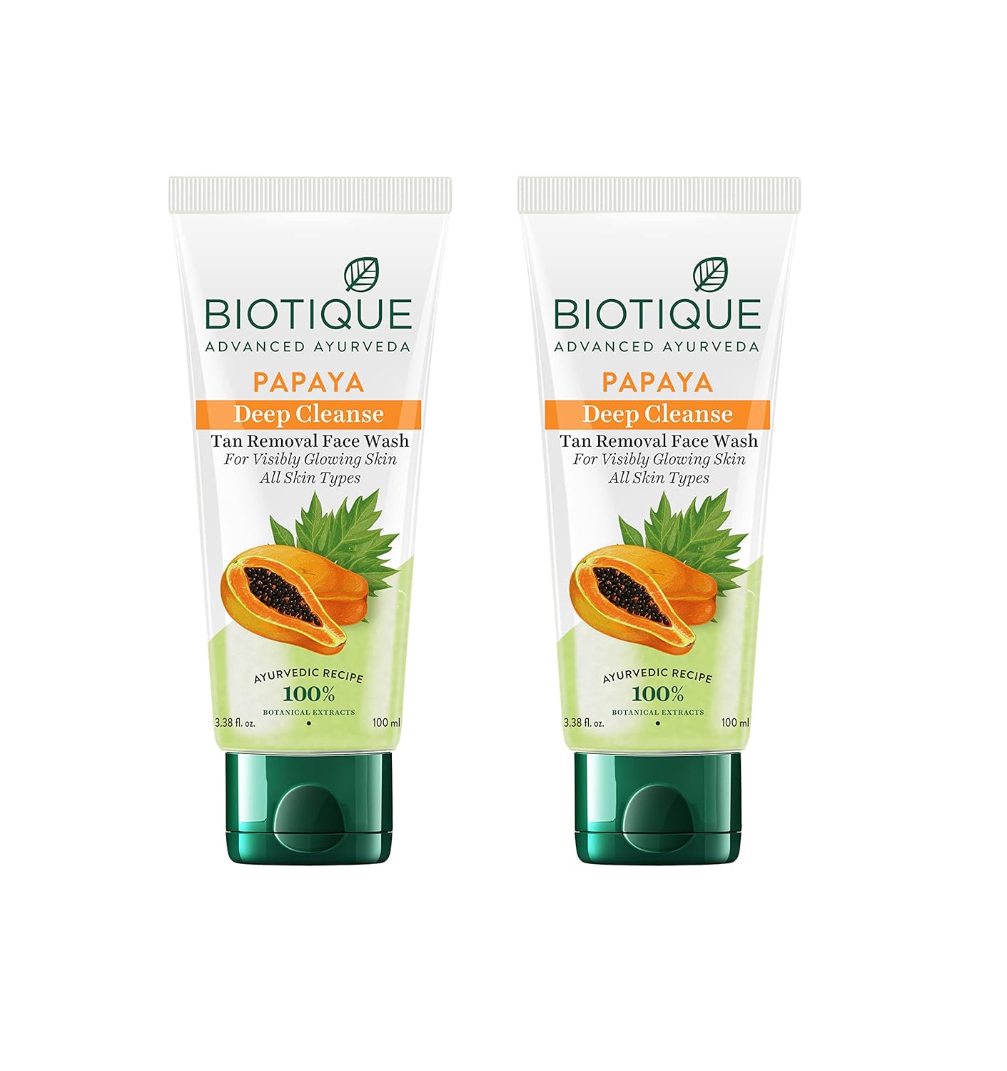 Biotique Papaya Deep Cleanse Face Wash Gentle Exfoliation