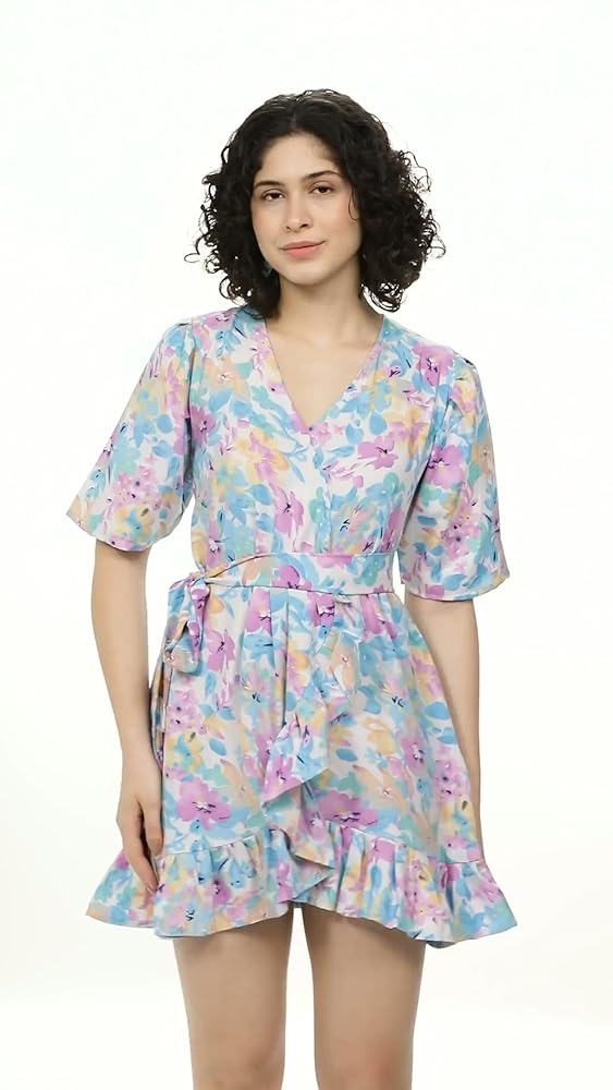 Leriya Fashion Western Dresses for Women |A-Line Knee-Length Dress | Indo Western Dress for Women| S - Authentic Leriya Clothing | UrbanThreads - Image 3