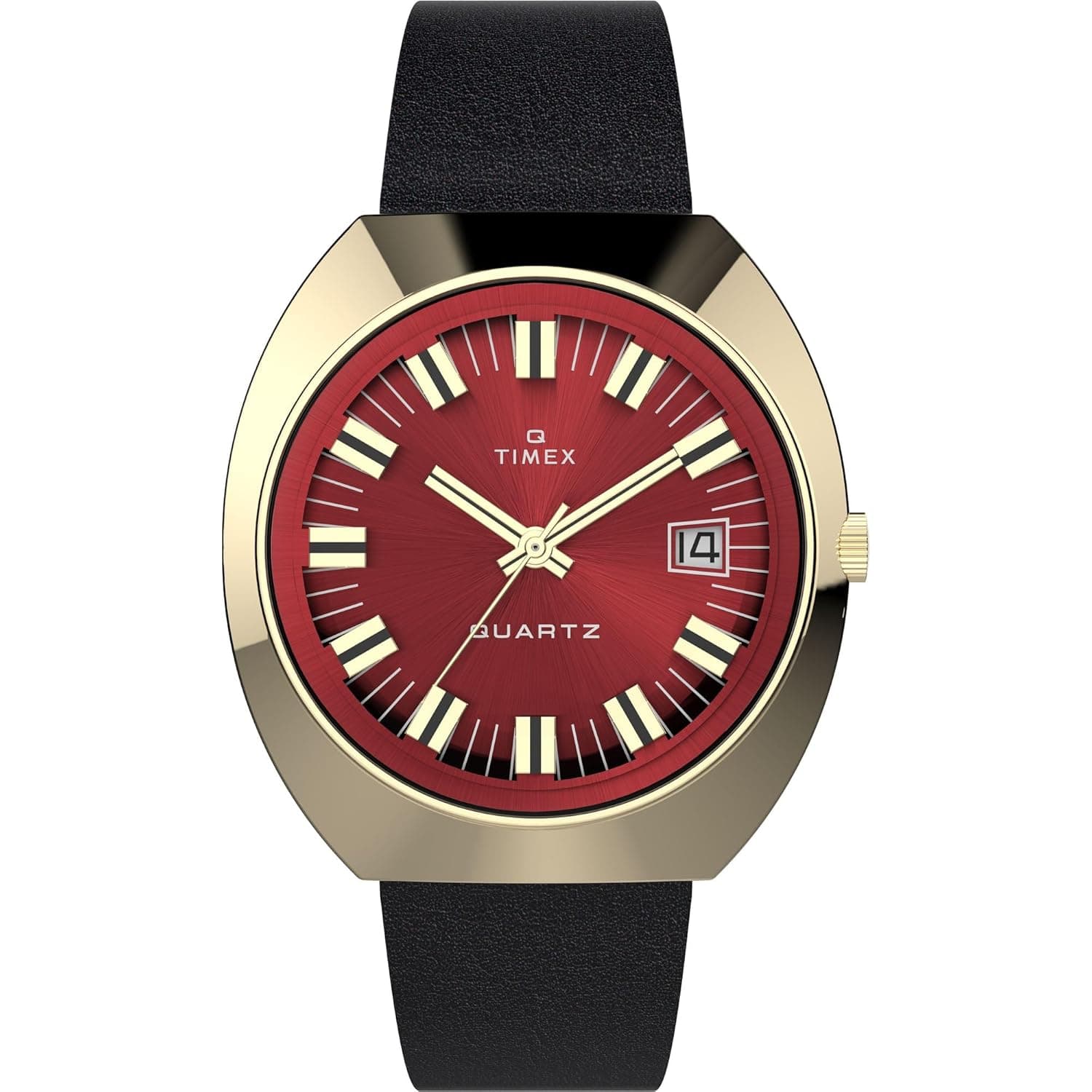 TIMEX Reissue Analog Watch Man Burgundy Dial Black Strap