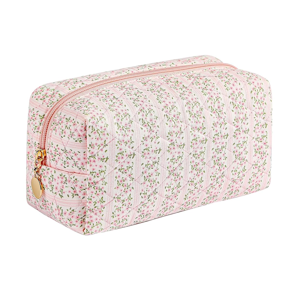 MAYCREATE Makeup Organizer Bag Floral Prints Large Capacity