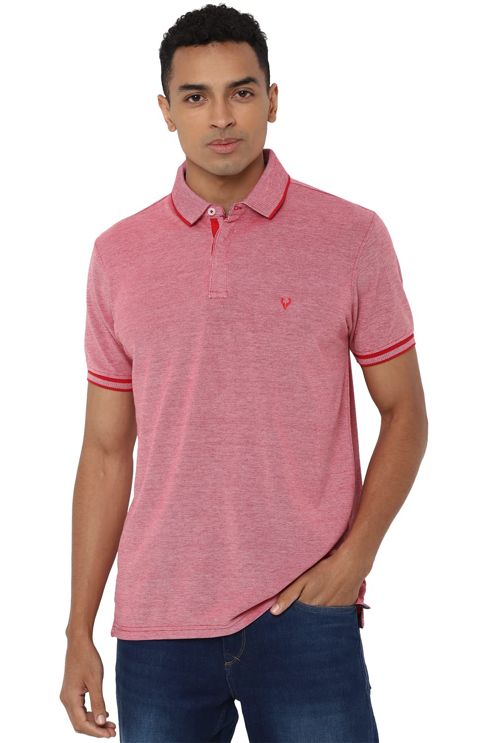 Allen Solly Men Cotton Solid Regular Fit Polo