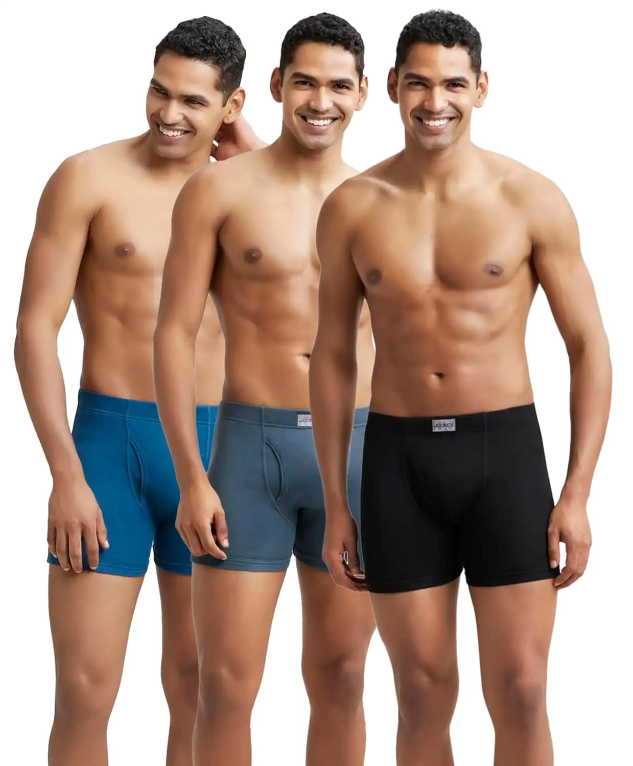 Jockey 8008 Men's Cotton Rib Boxer Brief with Waistband