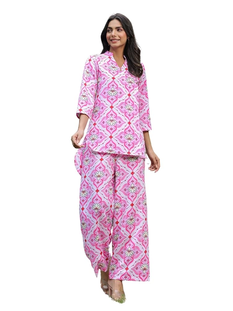 LERIYA FASHION Paisley Printed Kurta-Set for Women – Viscose Rayon Printed Kurta & Straight Pant - Authentic LERIYA Clothing | UrbanThreads - Image 2