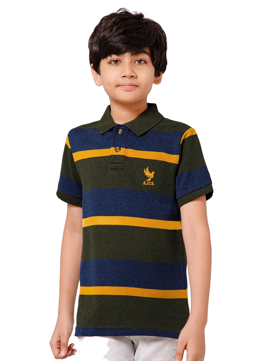Alan Jones Boys Cotton Polo T-Shirt