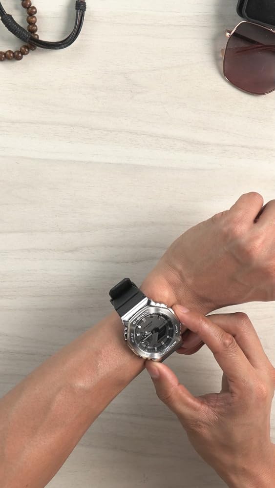 Casio G-Shock GM-2100-1ADR Silver Analog-Digital Men's Watch - Image 4