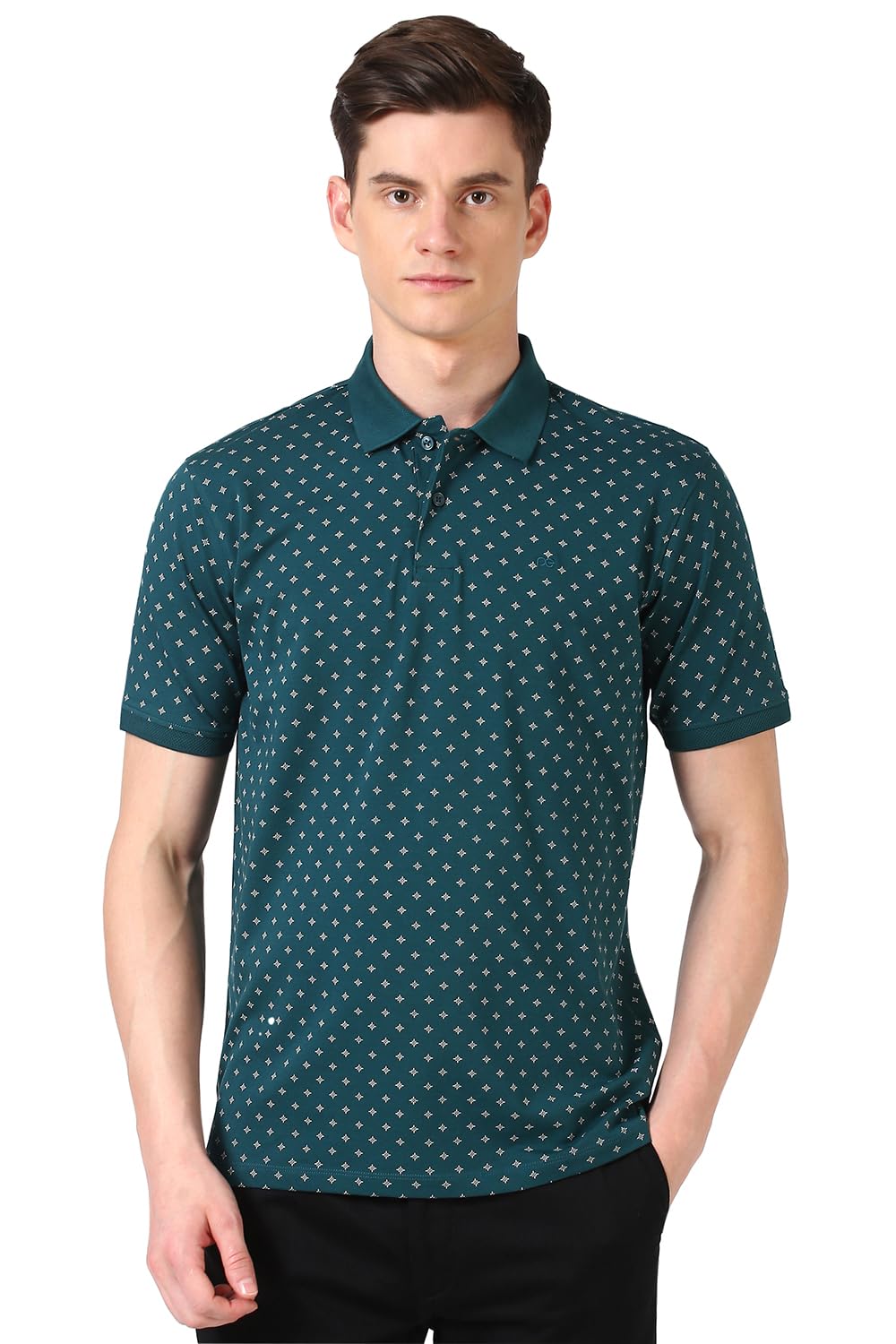 Peter England Men's Cotton Regular Fit Polo T-Shirt