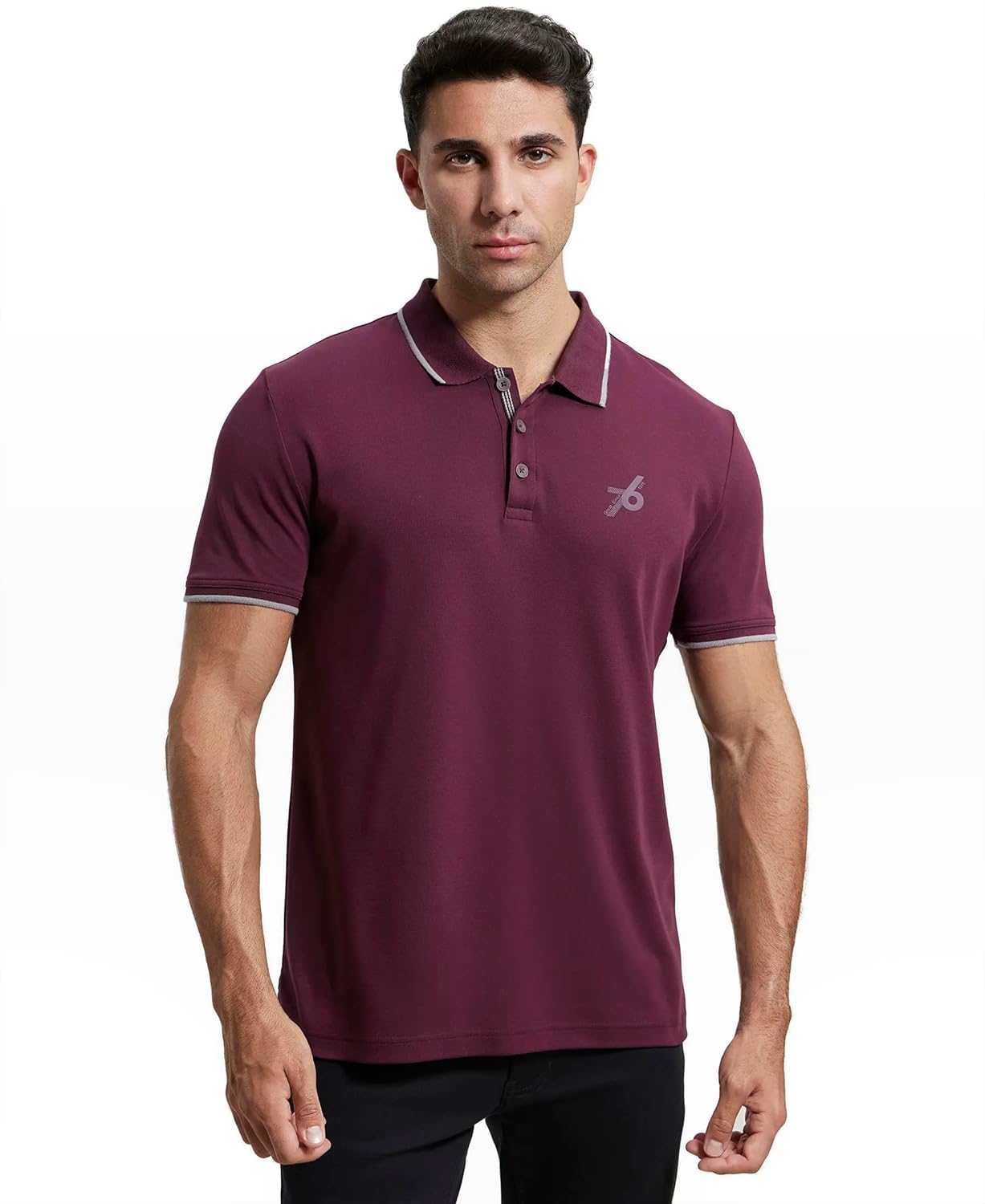 Jockey Men's Solid Half Sleeve Polo T-Shirt M