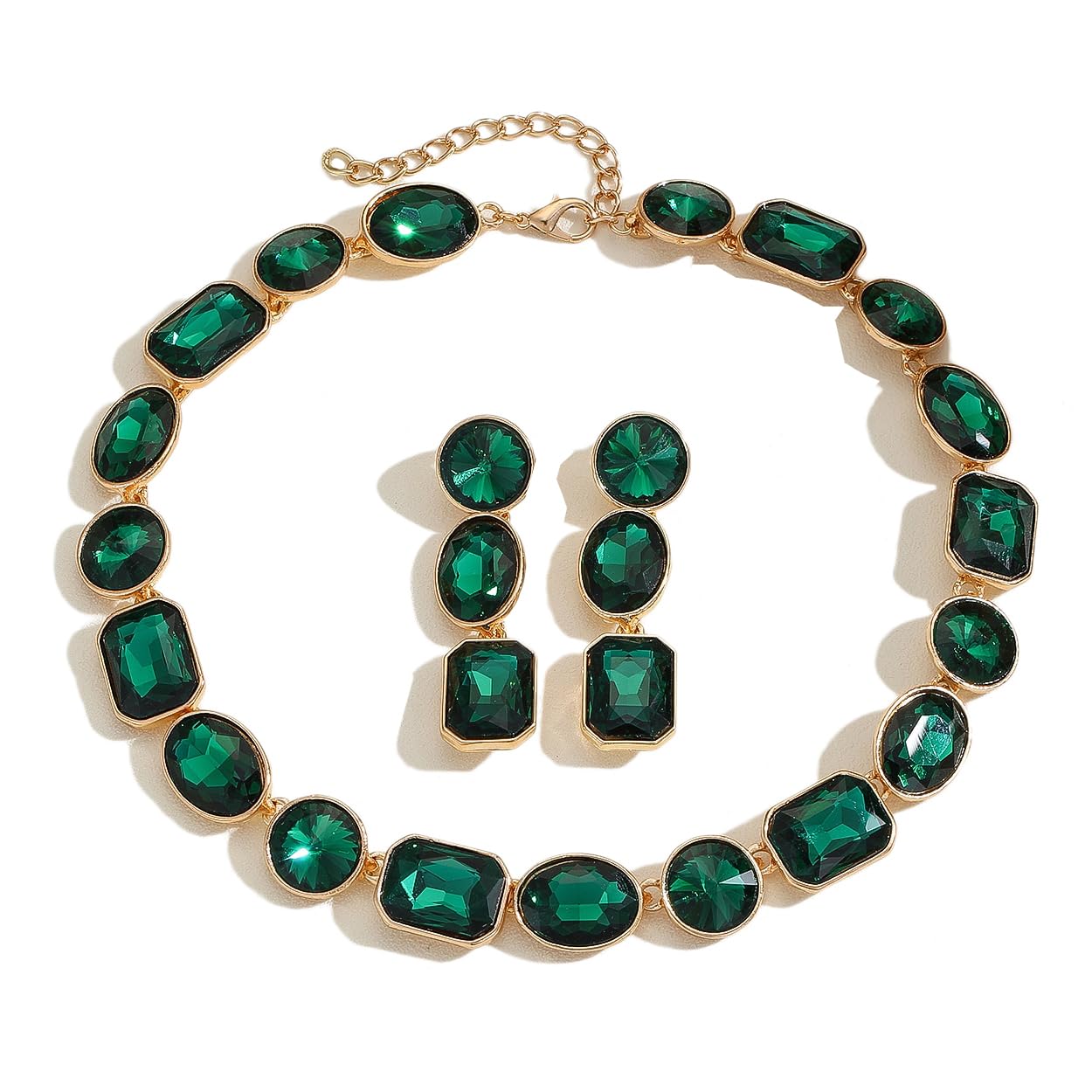 Shining Diva Fancy Wedding Necklace Jewellery Set for Women