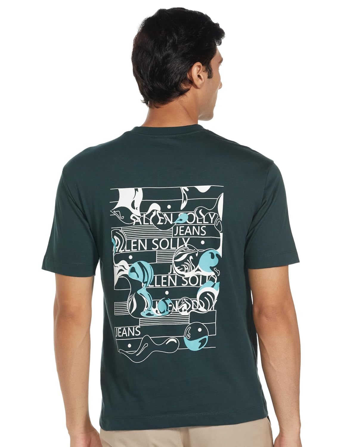 Allen Solly Men Cotton Regular Fit Drop Shoulder T-shirt