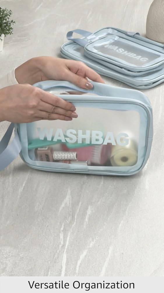 Xelvix PVC Makeup Pouch Travel Toiletries Organizer - Image 3