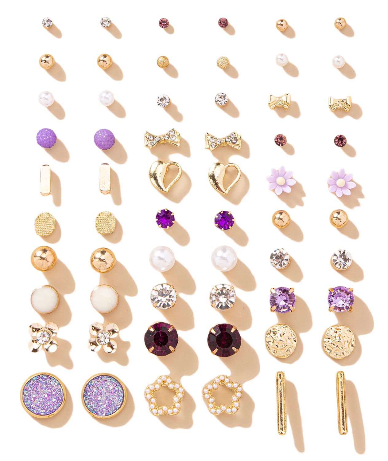 UrbanThreads Dazzling Diva Earrings Set 30 Pairs