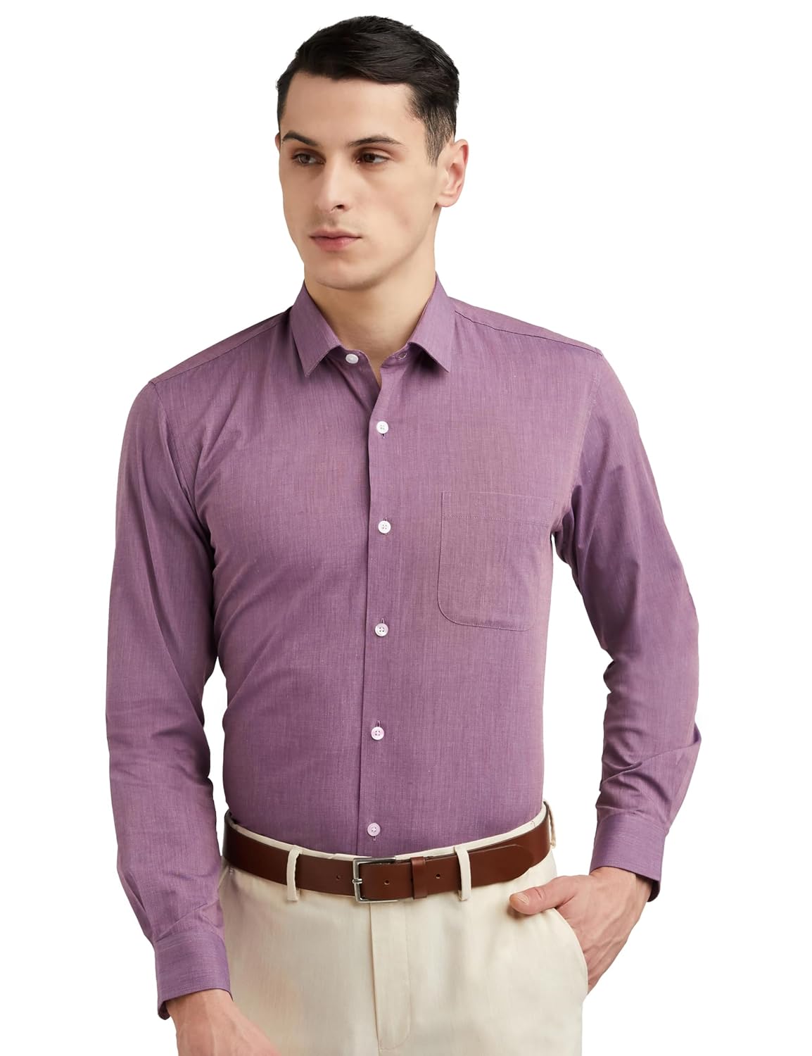 Peter England Men's Cotton Regular Fit Shirt