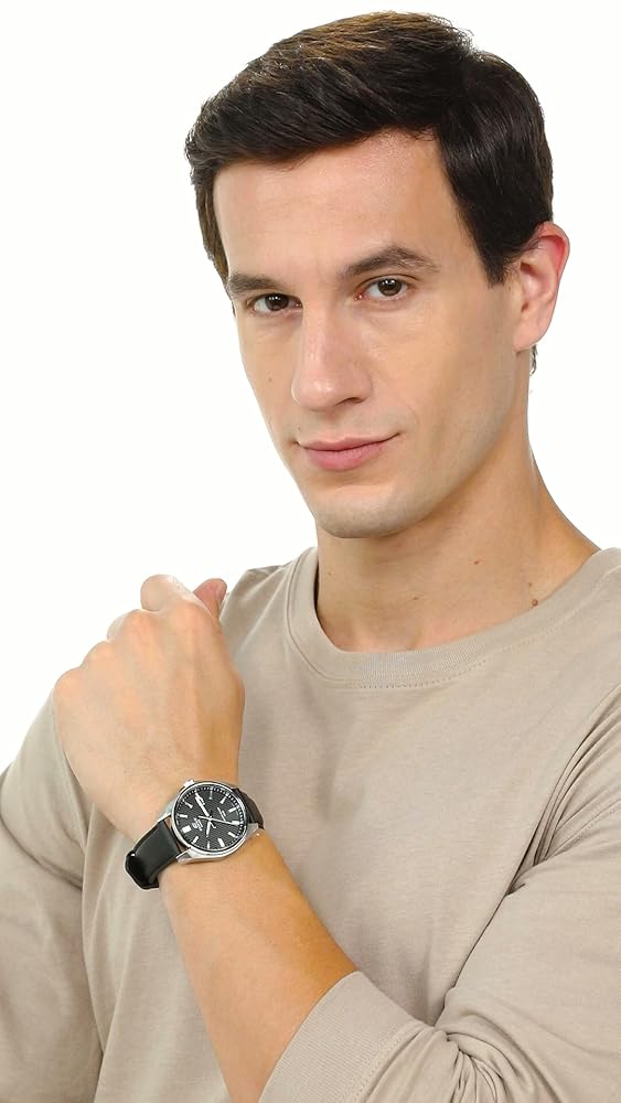 Casio Edifice Black Leather Watch - Image 3
