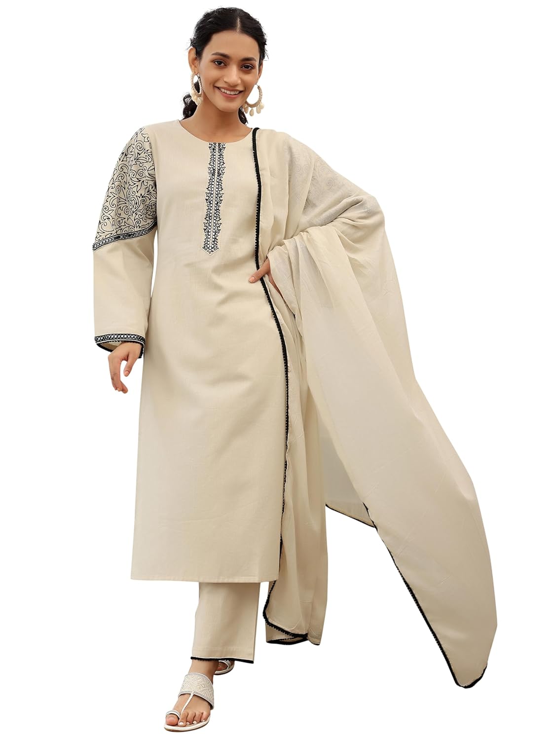 Libas Women's Cotton Blend Solid Kurta Sets - Authentic Libas Clothing | UrbanThreads
