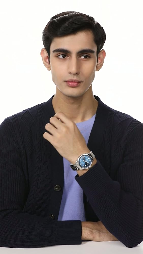 Casio Edifice Blue Dial Stainless Steel Watch - Image 3