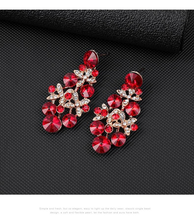 Shining Diva Fancy Wedding Party Crystal Diamonds Necklace - Image 5