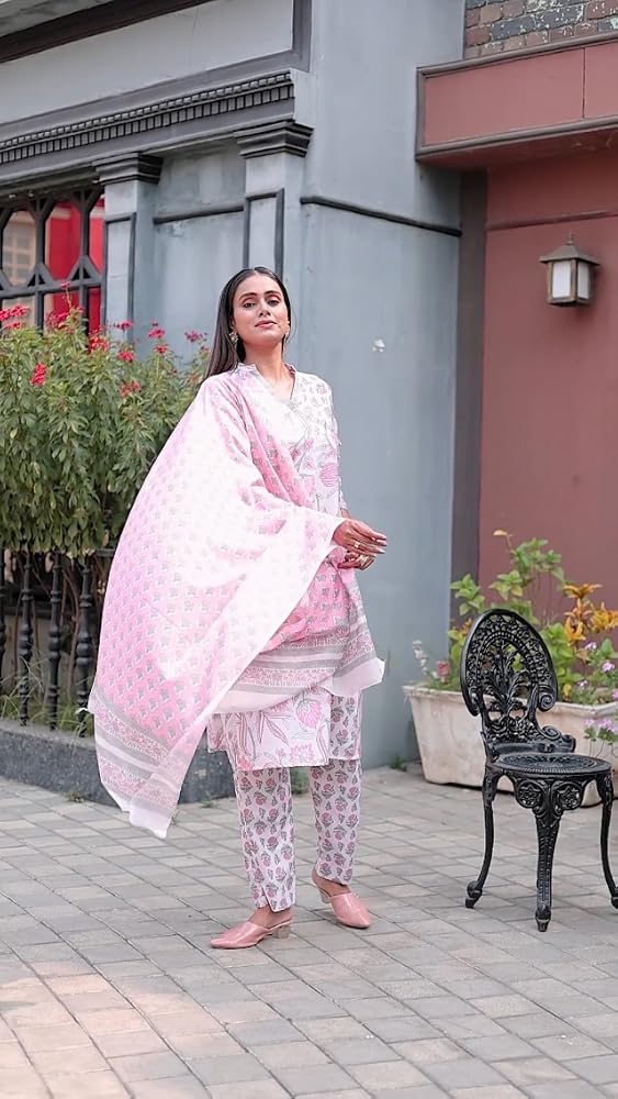 Leriya Fashion Kurta Set with Dupatta for Women | Women Kurta | Women Kurta Sets with Palazzo | Wome - Authentic Leriya Clothing | UrbanThreads - Image 3