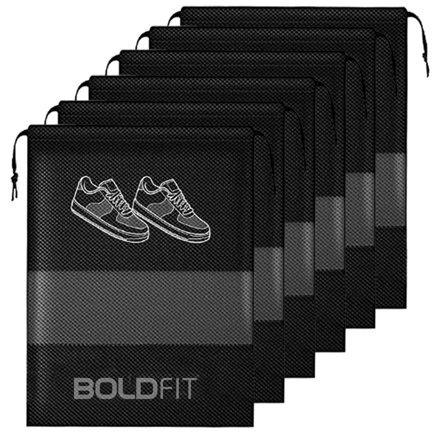 Boldfit Shoe Bag for Travel Bag for Man & Women Shoe Cover for Storage at Home Gym Reusable Travelli - Authentic Boldfit Bags | UrbanThreads