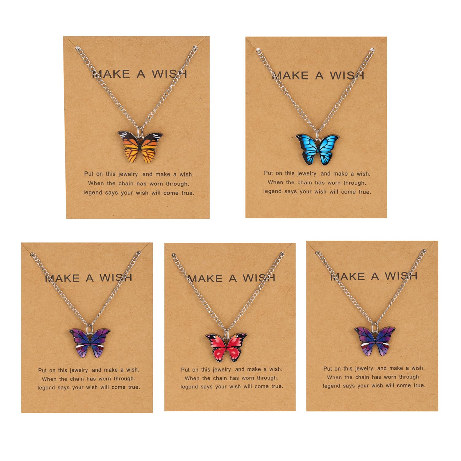 Shining Diva Butterfly Jewellery Necklace Set for Women