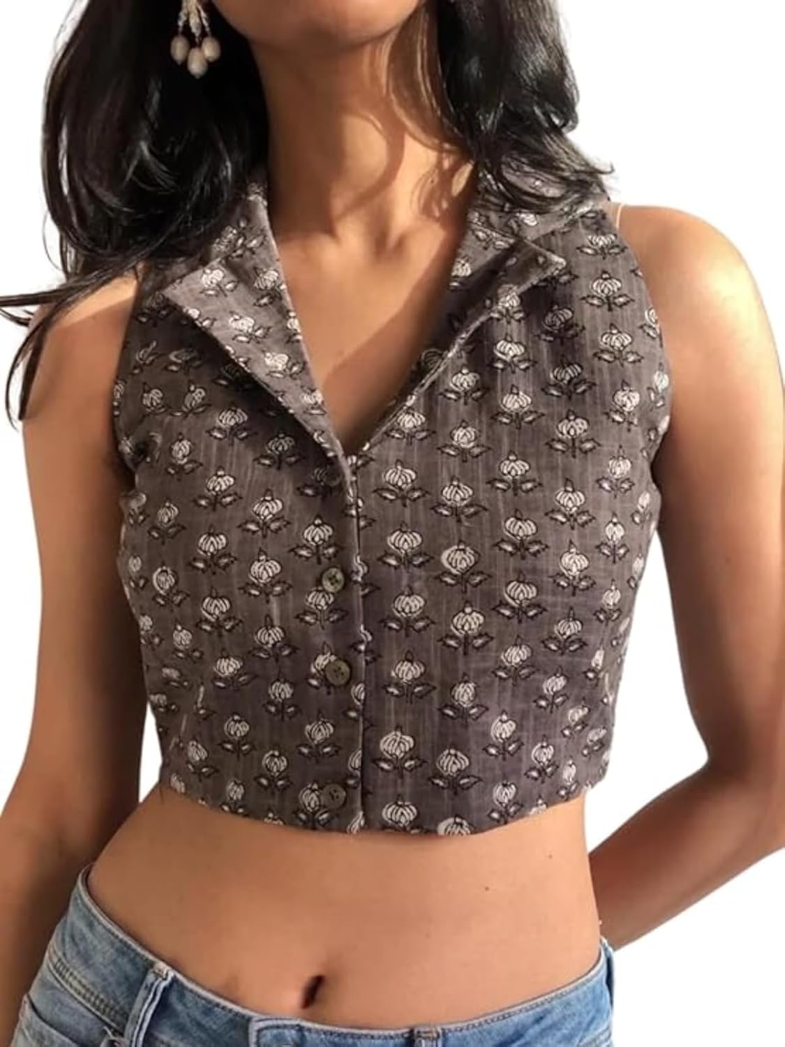 Leriya Fashion Sleeveless Tops for Women | Casual Tops for Women | Crop Tops for Women | Korean Tops - Authentic Leriya Clothing | UrbanThreads