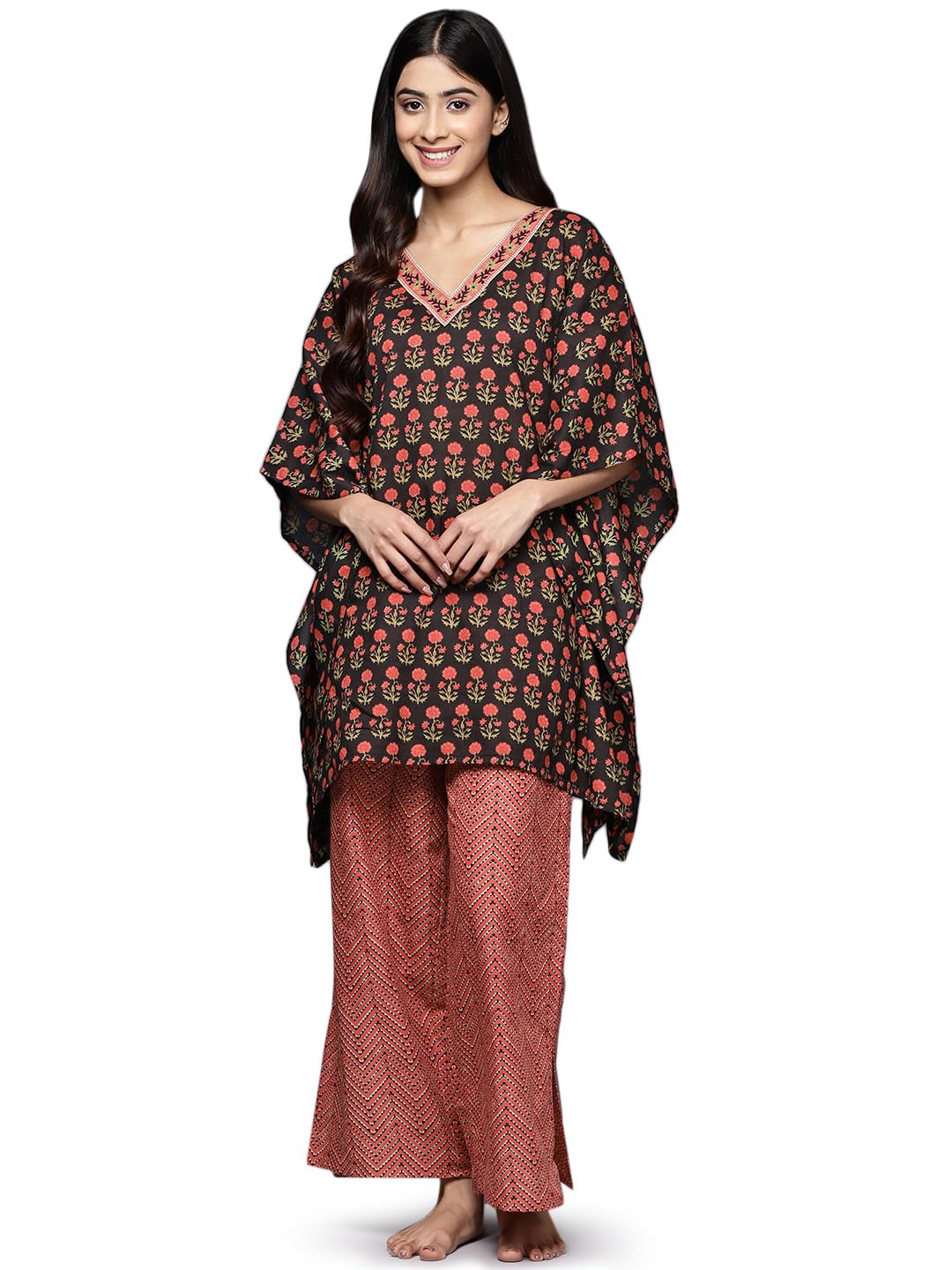 Libas Womens Printed Cotton Night Suit Set for Women - Authentic Libas Clothing | UrbanThreads
