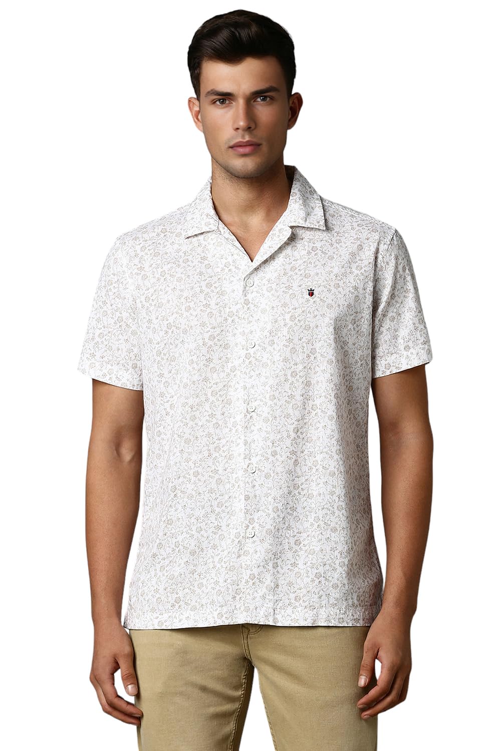 Louis Philippe Men Slim Fit Printed Cotton Casual Shirt