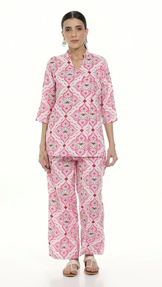 LERIYA FASHION Paisley Printed Kurta-Set for Women – Viscose Rayon Printed Kurta & Straight Pant | F - Authentic LERIYA Clothing | UrbanThreads - Image 3