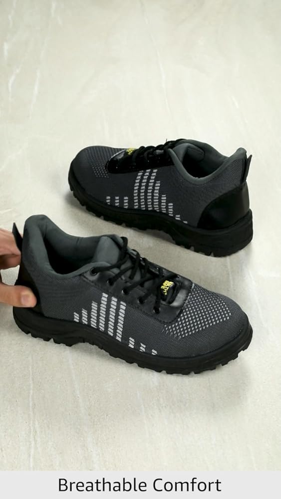 HEALTH SAFE Safety Shoes - 8 UK | Puncture-Resistant | Steel Toe Cap | Industrial Shoes | Non-Slip S - Authentic HEALTH Accessories | UrbanThreads - Image 3