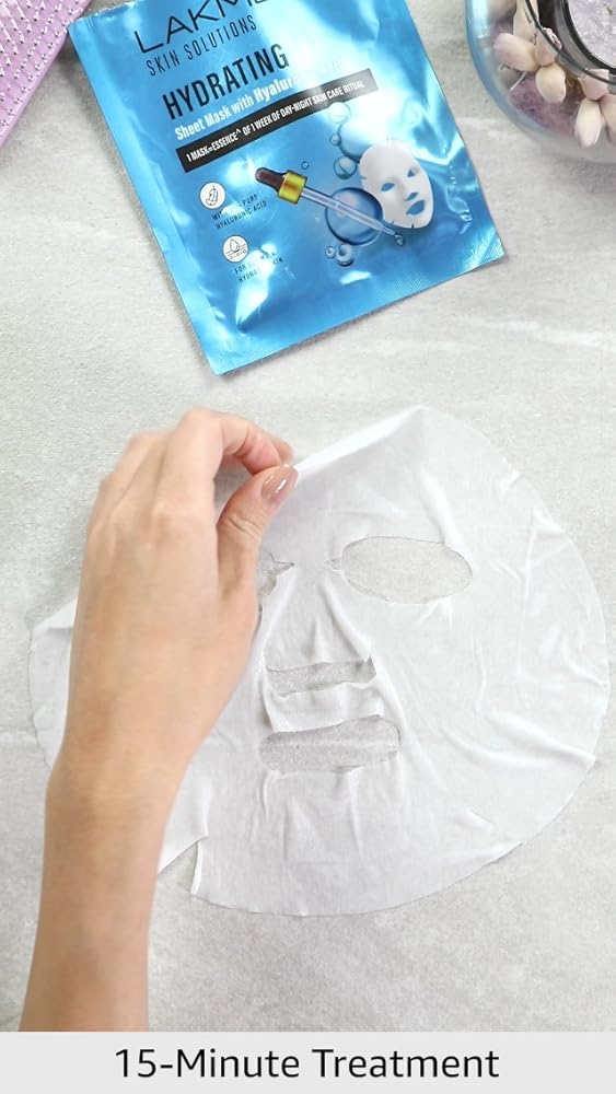 Lakme Solutions Sheet Mask Hydrating Hyaluronic Acid 25ml - Image 3