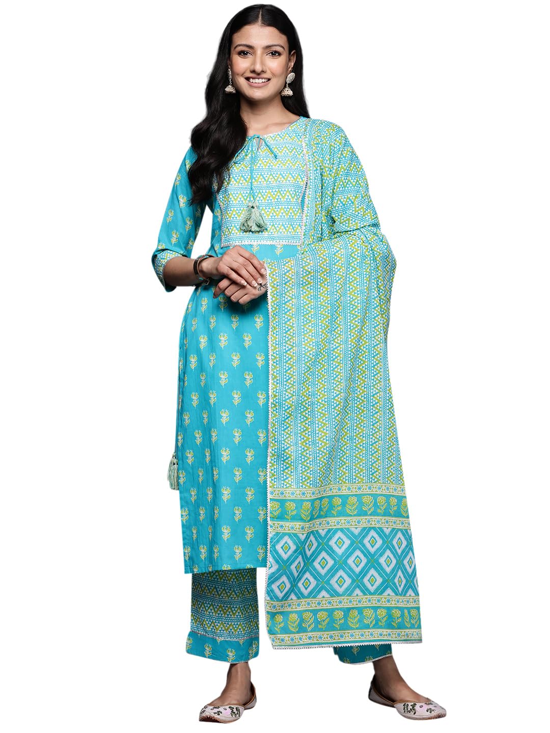 Libas Printed Cotton Kurta Set | UrbanThreads.in
