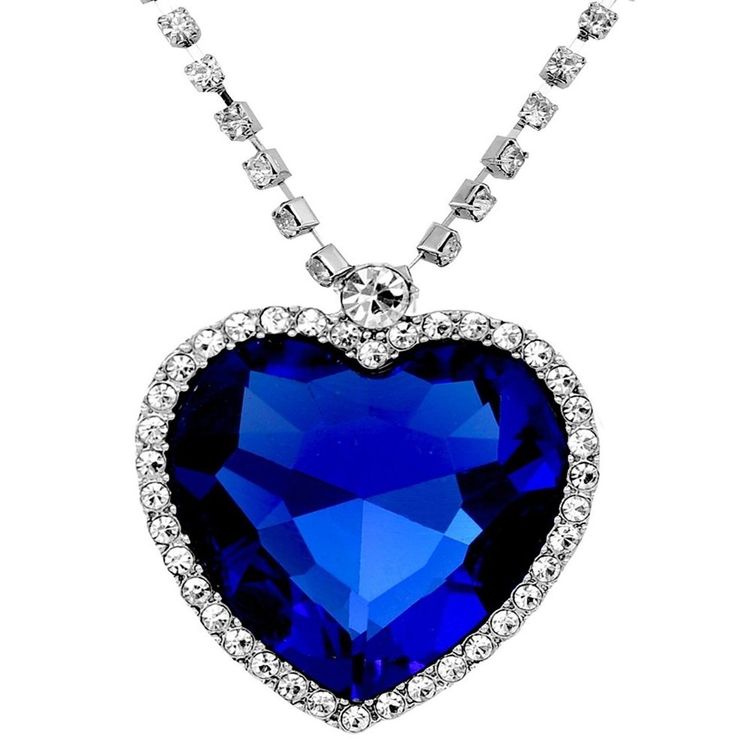 Shining Diva Titanic Heart of Ocean Pendant for Women