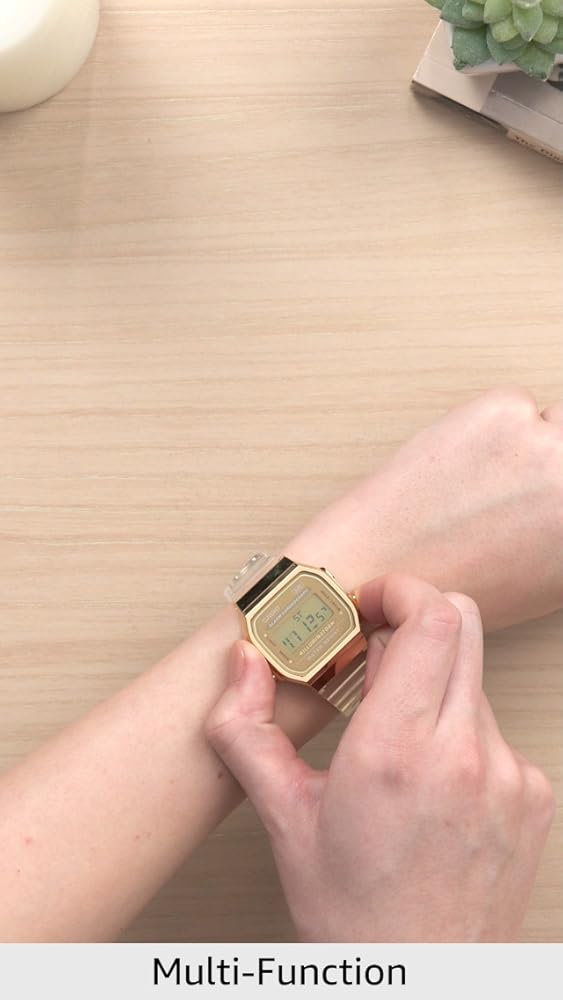 Casio A168XESG Gold Digital Watch - Image 3