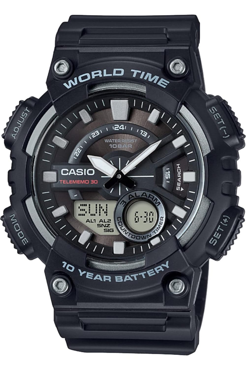 Casio Youth Ana-Digi Black Watch