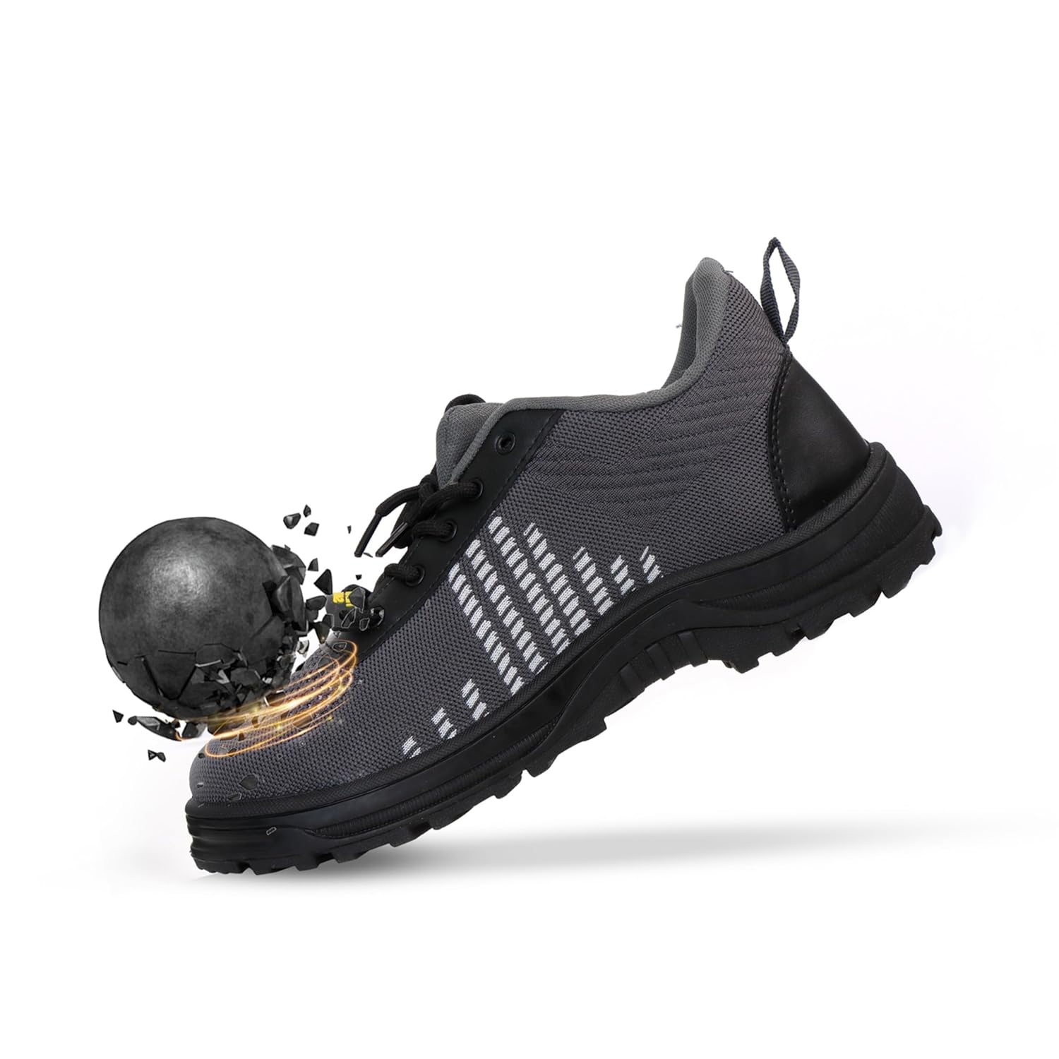 HEALTH SAFE Safety Shoes - 8 UK | Puncture-Resistant | Steel Toe Cap | Industrial Shoes | Non-Slip S - Authentic HEALTH Accessories | UrbanThreads