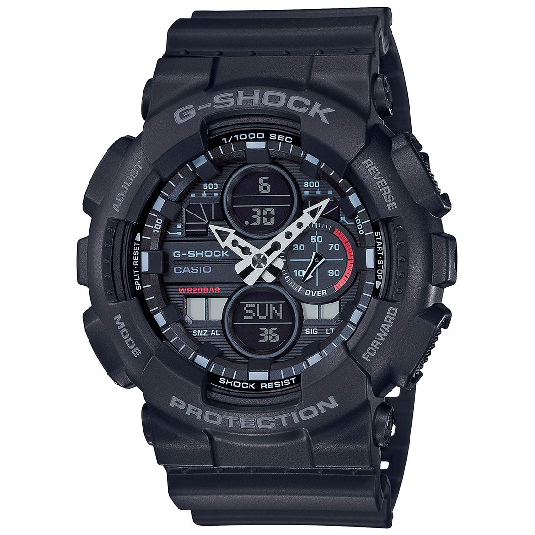 G-Shock Casio GA-140-1A1DR Analog-Digital Black Dial Men Watch