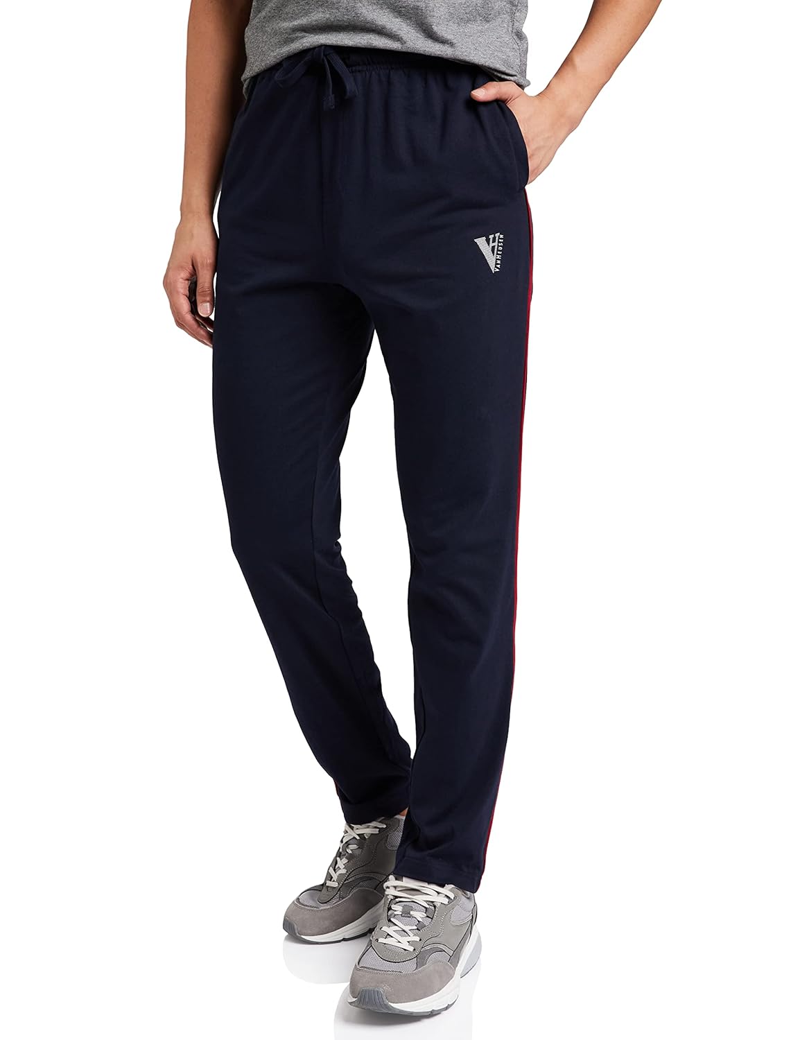 Van Heusen Men's Regular Fit Mid Rise Smart Tech Trackpants