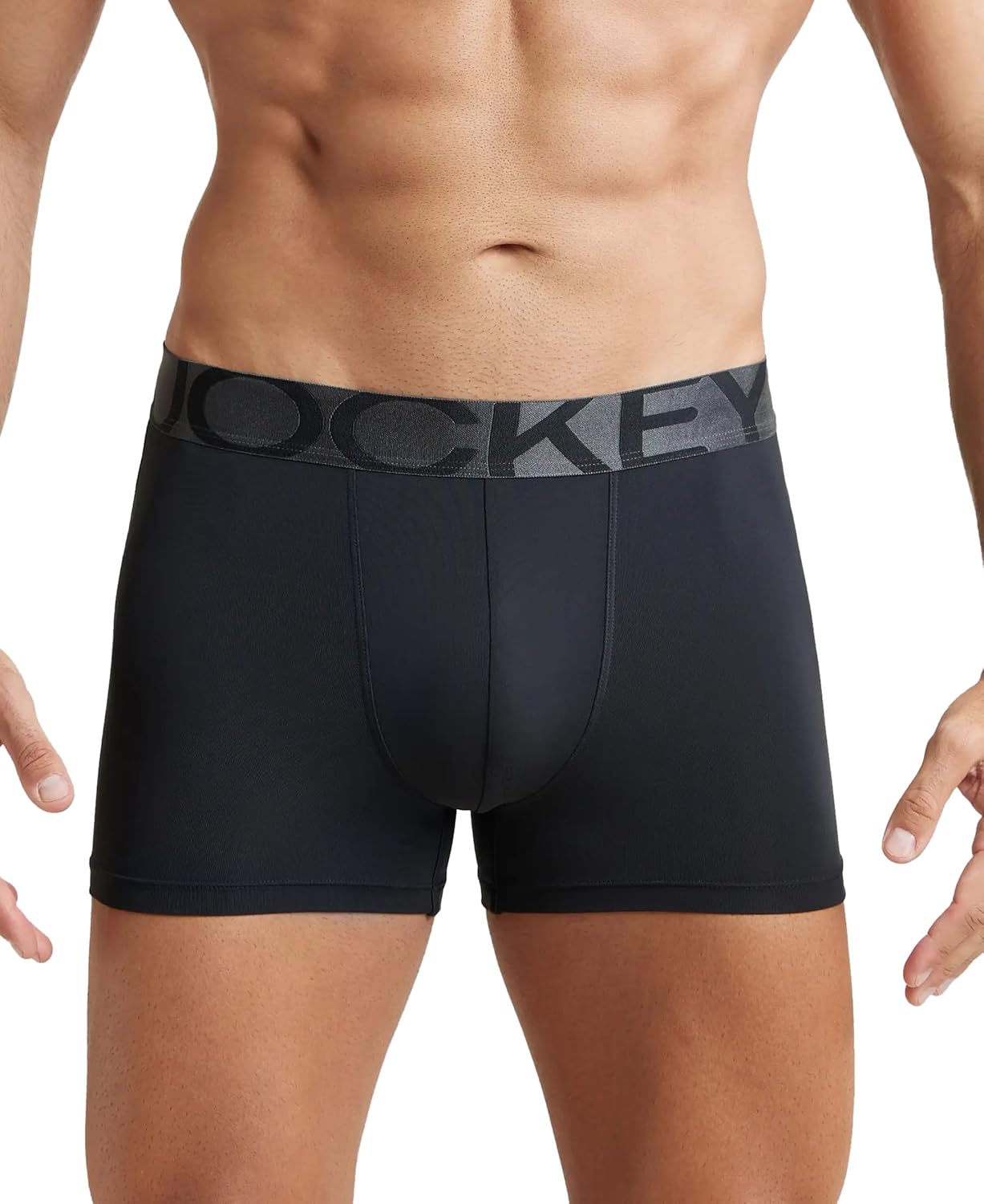 Jockey Men's Tactel Microfiber Stretch Solid Trunk